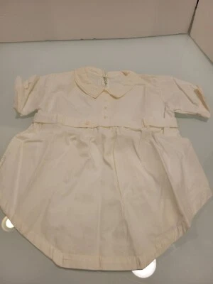 Conjunto de una pieza vintage para bebé hecho a mano Feltman Bros, color blanco roto, SIN TALLA  Foto 1 de 4