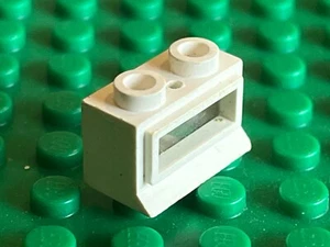 LEGO vintage white window with Extended Lip & with Glass 27bc01 / Set 322 343... - Imagen 1 de 1