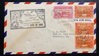 Manila Filipinas 1935 Primer vuelo correo aéreo cubierta FFC a Honolulu Hawaii Foto 1 de 2