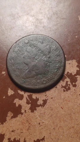 1810 Classic Head Large Cent VG Details Environmental Damage                S154 Cover
