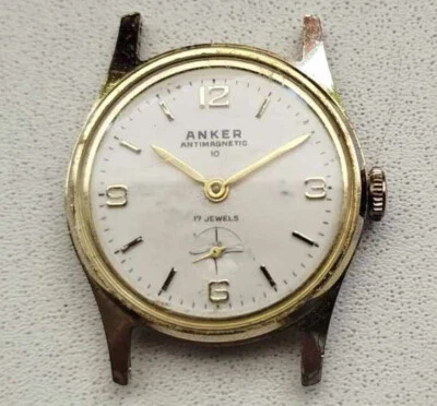 Reloj Hombre Alemania Chapado en Oro Vintage Antiguo Muy Raro - ANCLA/NO FUNCIONA Foto 1 de 4