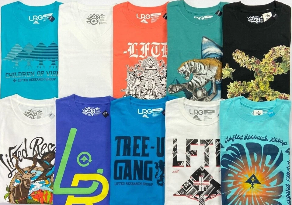 Men's LRG Lifted Research Group Premium Fit Cotton T-Shirt Sizes S, M - Image 1 of 1