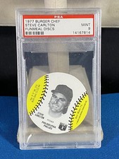1977 Burger Chef Funmeal Disc Steve Carlton PSA 9 MINT Philadelphia Phillies