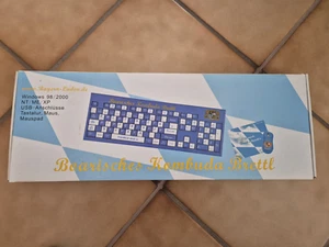 Kabelgebundene Tastatur, USB, bayrisches Design, mit USB-Maus und Mauspad, neu - Bild 1 von 2