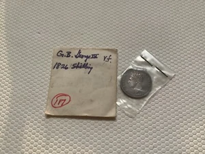 Moneda de chelín GRAN BRETAÑA GEORGE IV 1826 plata 925 muy fina - Imagen 1 de 2