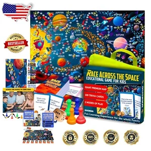 Indoor & Outdoor Space Trivia Game for Kids & Adults - Perfect for Gatherings - Picture 1 of 10