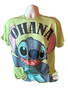 Disneys Lilo & Stitch Ohana Means Family Mint Green Youth shirt Size L (11-13) - Picture 1 of 3