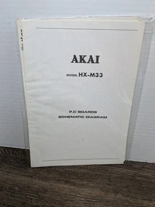 AKAI HX-M33 HXM33 Service Manual (Schematics/PC Boards) Original Repair Genuine - Picture 1 of 2