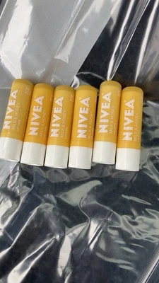 6 Tubes Nivea Lip Care Milk & Honey 0.17 Oz Milk And Honey Lip Balm - Image 1 of 3