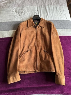 Belstaff - Cooper Suede Blouson Jacket - Brown Size M/L Fast Shipping ✅🚚 - Image 1 of 4