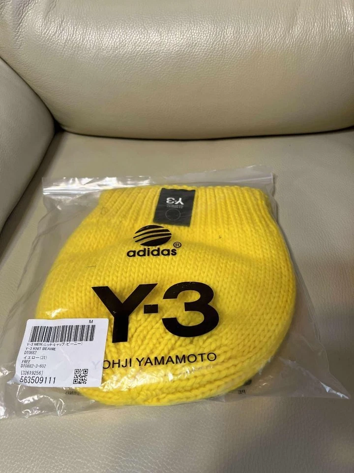 Y-3 Wisley YOHJI YAMAMOTO Knit Hat Yellow - Image 1 of 1