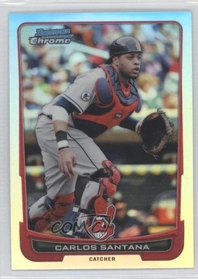 2012 Bowman Chrome Refractor Carlos Santana #51 - Image 1 of 2