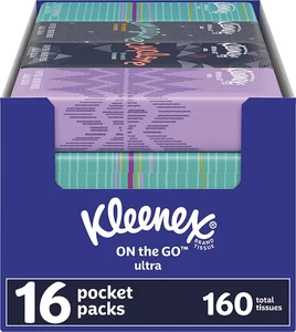 Kleenex 16 Taschenpackungen (10 pro Packung), weiß, Karton - Bild 1 von 12
