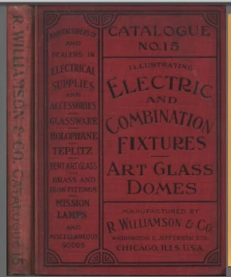 COMBO GÁS Catálogos Antigos Lâmpada Arandela Lustre Vance Gibson Williamson - Imagem 1 de 4