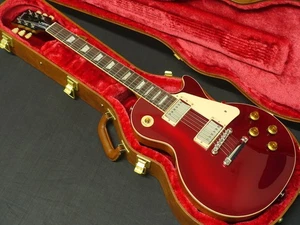 Gibson Custom Color Series Les Paul Standard 50s Plain Top Sparkling Burgundy - Picture 1 of 9