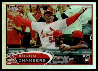 2012 Topps Chrome Refractors Adron Chambers St. Louis Cardinals #153 - Image 1 of 2