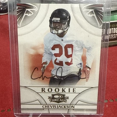 2008 Donruss Threads Chevis Jackson #/299 Rookie Card RC Auto - Image 1 of 2