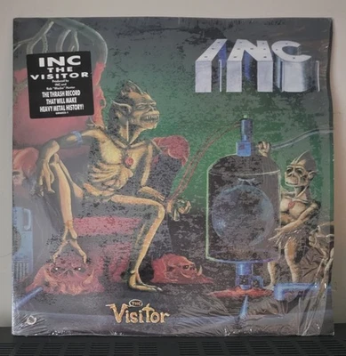 I.N.C. – The Visitor Vinyl LP 1988 Giant Records Thrash Heavy Metal RARE Shrink - Image 1 of 4