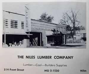 1958 Original Vintage  Ad  The Niles Lumber Company Niles  MI - Picture 1 of 1