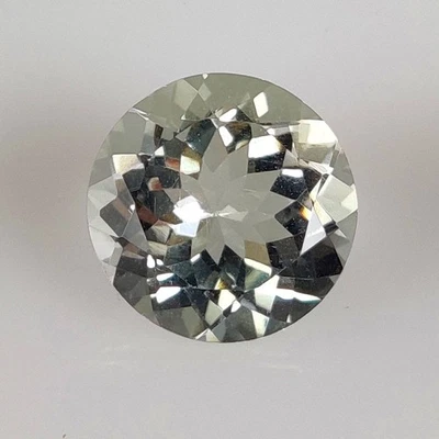 8.49 Ct Natural Green Amethyst High Luster Round Cut - 8698 - Image 1 of 2