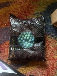 Neu Paintballs blau grün Kaliber 0,68 versiegelt Kanada Tasche Menge = 500 - Bild 1 von 6