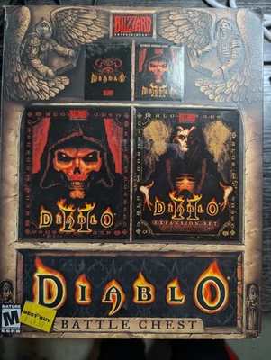 Diablo Battle Chest (Sealed) Collector's Item Tall Box Version Good Condition PC - Image 1 of 4