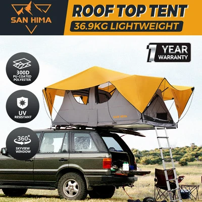 San Hima Alpine Rooftop Tent With Ladder Outdoor Camping Waterproof Car 4X4 4WD - image 1 of 4