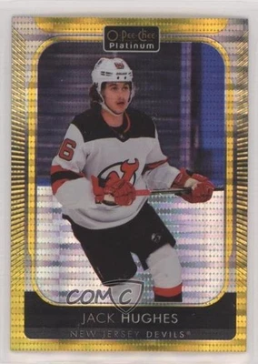 2021-22 O-Pee-Chee Platinum Seismic Gold /50 Jack Hughes #166 - Image 1 of 2