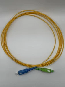 Paquet de 5 UNT - SC/UPC - SC/APC SM SX 1,6 mm cavalier à fibre optique 9,84 pieds LSZH - Photo 1/4