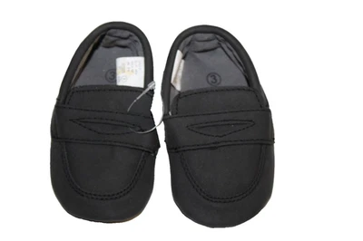 Zapatos de vestir mocasines negros sin cordones Teeny Toes Winston para bebé niño pequeño 3M Foto 1 de 4