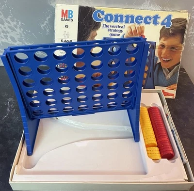 Connect 4 Vintage Board Game 1984 MB Games 100% complete & GC - Image 1 of 4