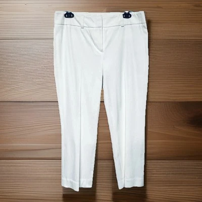 Pantalones cortos blancos delanteros planos Harold's para mujer talla 6 Foto 1 de 4