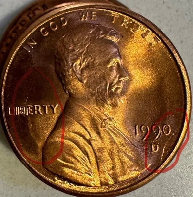 1990 D LINCOLIN MEMORIAL PENNY, DOUBLE DIE OBVERSE AND REVERSE. B/ U COIN UNC! - Image 1 of 4