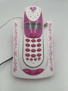 Rosa Superman schnurloses Telefon KSU782G 2,4 GHz Anruferkennung Mädchen Dekor - Einschalten - Bild 1 von 8