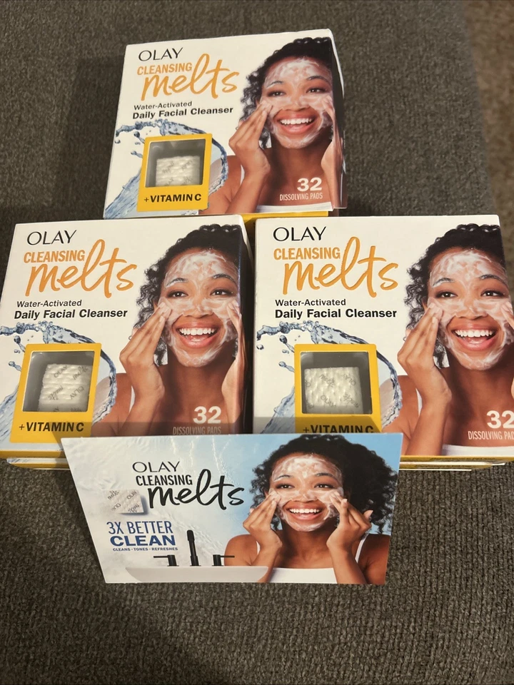 Olay Foaming Face Cleansing Melts Vitamin C Tones Refreshes Cleans 32 Count