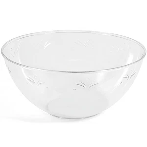 Round Clear Large Disposable Serving Bowl (1 Count) | Premium Plastic Dinnerw... - Picture 1 of 1