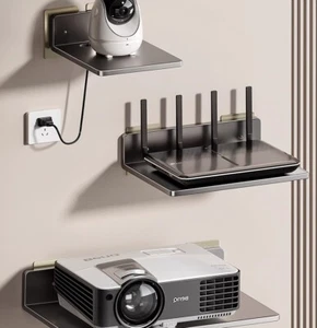 Wi Fi Router TV Projector Wall Mount Shelf Organizer Storage Holder Rack Stand - Picture 1 of 13