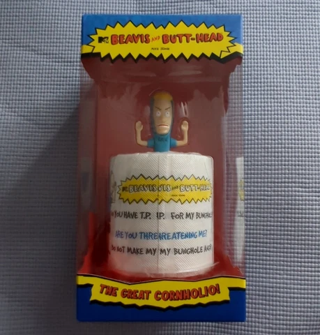 Beavis Butt-Head Great Cornholio Toy Figure Toilet Paper Butthead SDCC Comic Con Cover