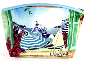 Lancome Paris Toiletries Bag Small Multicoloured Rose Zipper 22cm x 14cm VGC - Picture 1 of 12