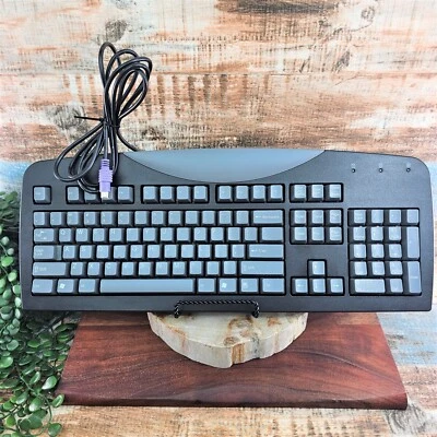 Vintage Gateway Standard QWERTY Computer Keyboard SK-9921 Wired PS/2 Clicky Keys - Image 1 of 4