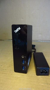 Station d'accueil Lenovo SD20H13052 THINKPAD Basic USB 3.0 DVI LAN - Y COMPRIS BLOC D'ALIMENTATION - Photo 1/5