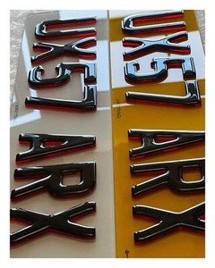 4d red Neons with 3d black gel top Number Plates - Picture 1 of 5