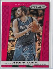 2013-14 Panini Prizm Basketball Kevin Love Red Prizm #87 Minnesota Timberwolves