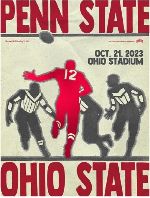 OHIO STATE BUCKEYES VS. PENN STATE GAMEDAY PROGRAM OCT. 21ST 2023 PREORDER - Image 1 of 1