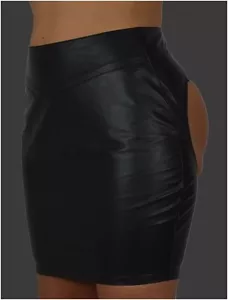 AW- 206 Lederrock aus Lammnappa Gogo Clubwear Rock Leder rock,leather Skirt - Picture 1 of 4