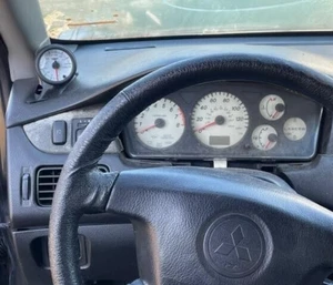 03 07 Mitsubishi Lancer Evo Left Side Dash Defrost Vent 52mm Single Gauge Pod - Picture 1 of 9