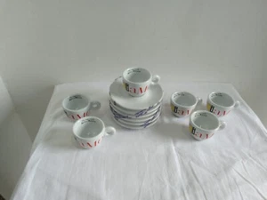 Illy Espresso Matteo Attruia Set 6 Tazzine+ 6 Piattini IPA Italy, nuovo - Foto 1 di 7