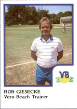 1986 Vero Beach Dodgers ProCards #7 Rob Giesecke Trainer - NM Baseball Card