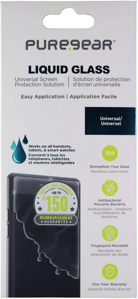 Pure Gear Liquid Glass Screen Protector Universal See Description