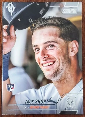 2022 STADIUM CLUB ZACK SHORT DETROIT TIGERS ROOKIE CARD #132 NM - Image 1 of 2